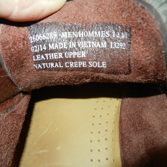 CLARKS BROWN PEBBLED LEATHER MENS DRESS SHOES SIZE 12 main image 8